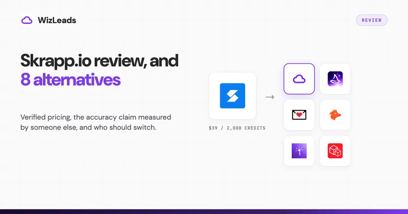 Skrapp.io Review 2026: Pricing, Accuracy and 8 Alternatives